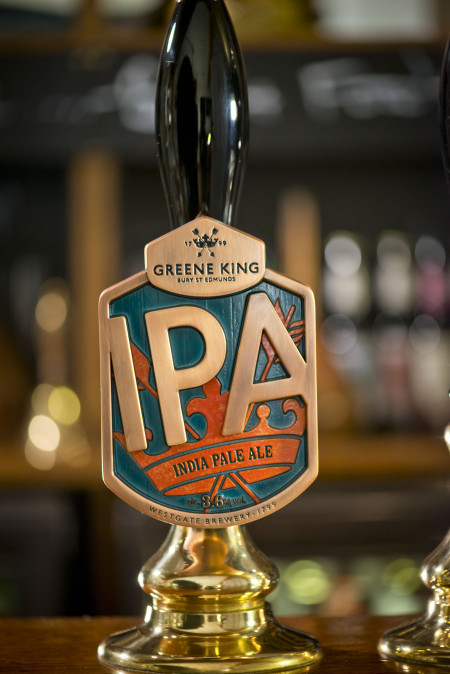 GREENE KING IPA PUMP CLIP FRONT